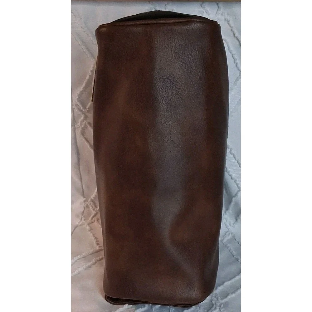 Tommy Bahama Men Blue Toiletry Shaving Travel Bag Leather Nylon Resort Vacation